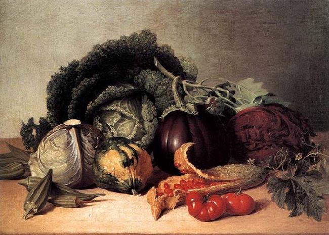 James Peale Still Life: Balsam Apples and Vegetables china oil painting image